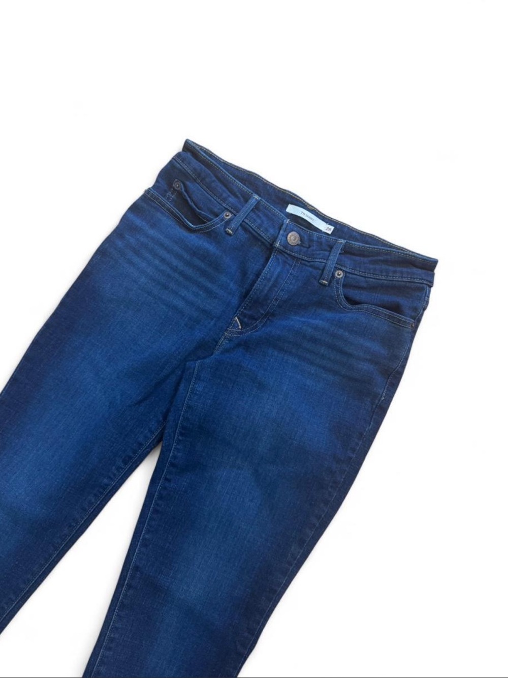 Levi's 711 Indigo Blue Skinny Jeans - Picture 3 of 5